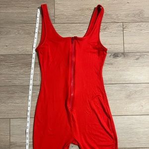 Red jumpsuit